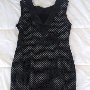 Little Black Polka Dot Bodycon Dress